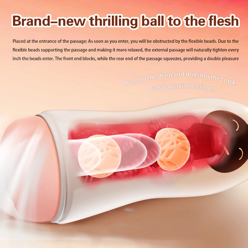 Male Masturbator Penis Trainer Suction Cup Men's Masturbation Cup Simulation Texture Delayed Ejaculation Adult Sex Toy For Men image 4
