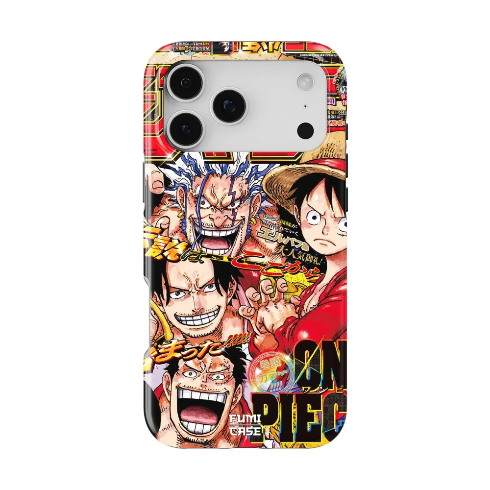 Luxuriöse Clmj Anime One Piece Handyhülle für iPhone 17 17e 16e 16 15 14 13 12 11 Air Pro Max Plus Doppelschichtige Rückabdeckung