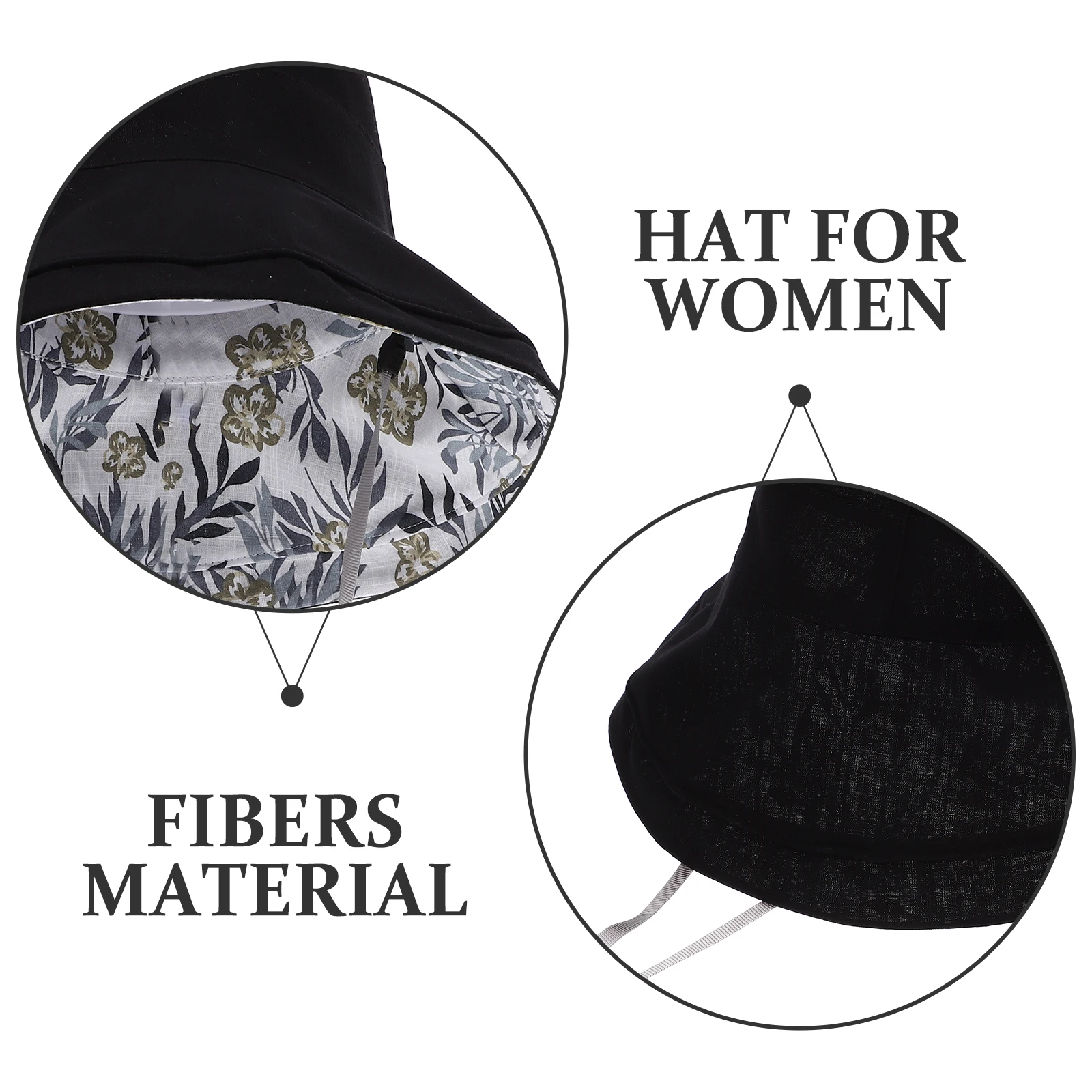 

Beach Hat Women Sun Hats for Woman Garden Fisherman Cap Outdoor Foldable Ladies