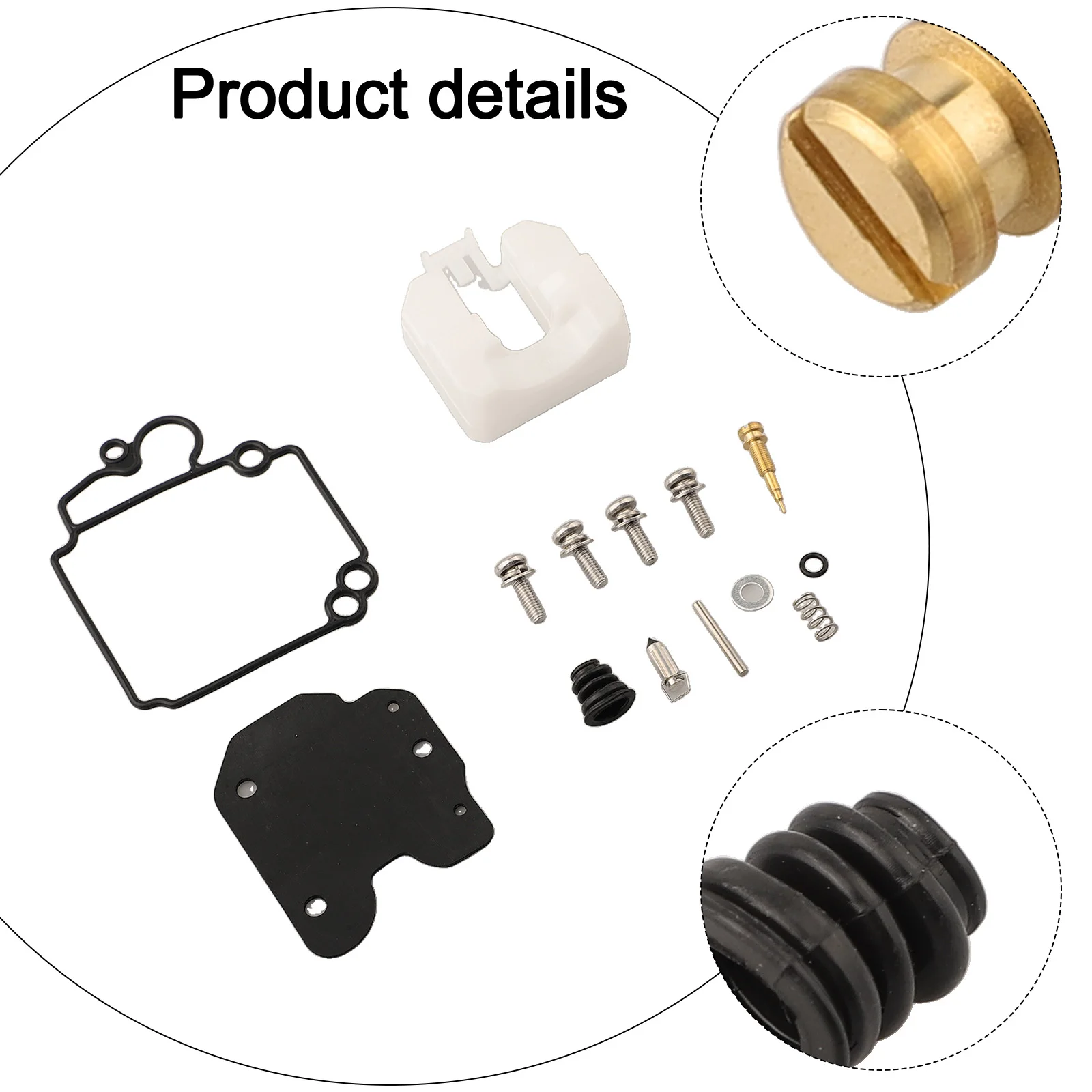 1set Motorcycle Outboard Repair Kit For YM 4-stroke 25HP F25S T25 6BL-W0093-00-00 6BL-W0093-00 Motorcycle Carburetor Repair Part