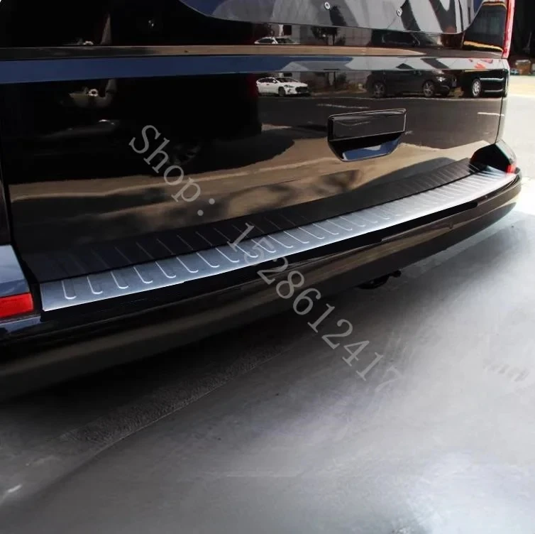 For VW Caravelle/Multivan Transporter T5 T6 2003 2004~2025 Car Accessories Rear Bumper Protector Sill Trunk Tread Plate Trim view 5
