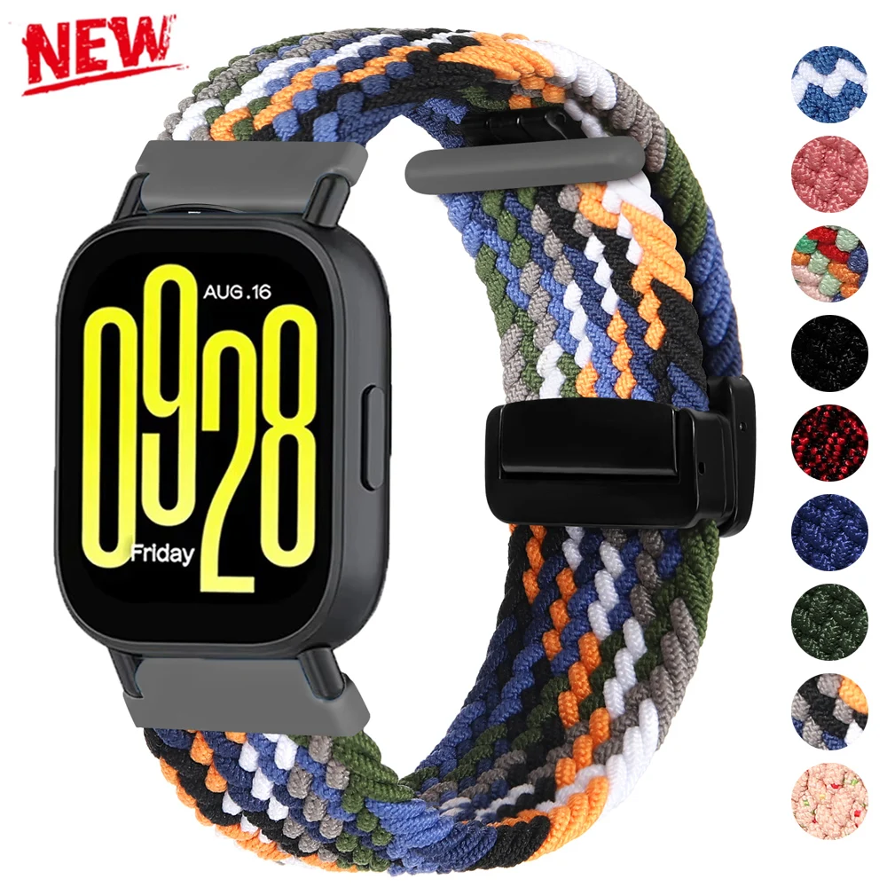 20 22mm Band For Xiaomi Redmi Watch5 Active Strap Weaves Nylon Loop Watchband For Redmi Watch5 Lite Galaxy Watch7 40 44mm Correa