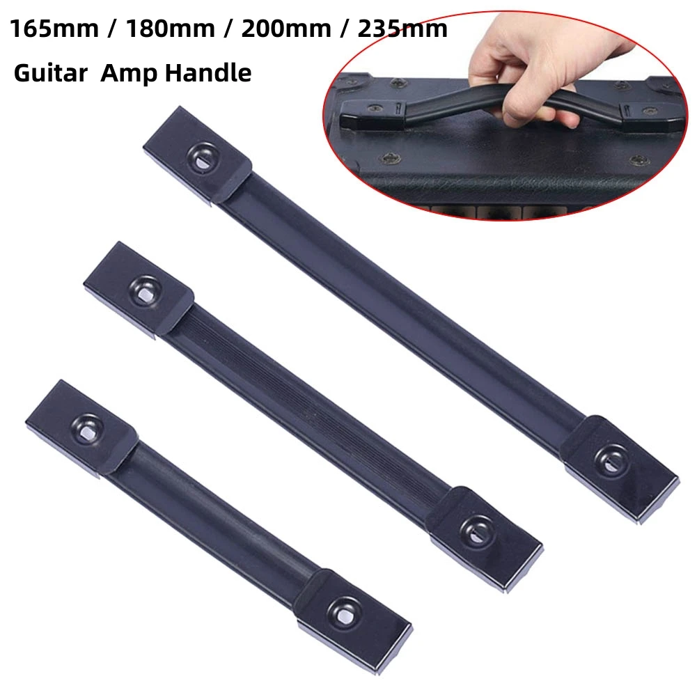 Amp Handle Guitar Handle Black Grip Handle Includes Mounting Hardware Mounting Screw Kit PVC + Metal High Quality