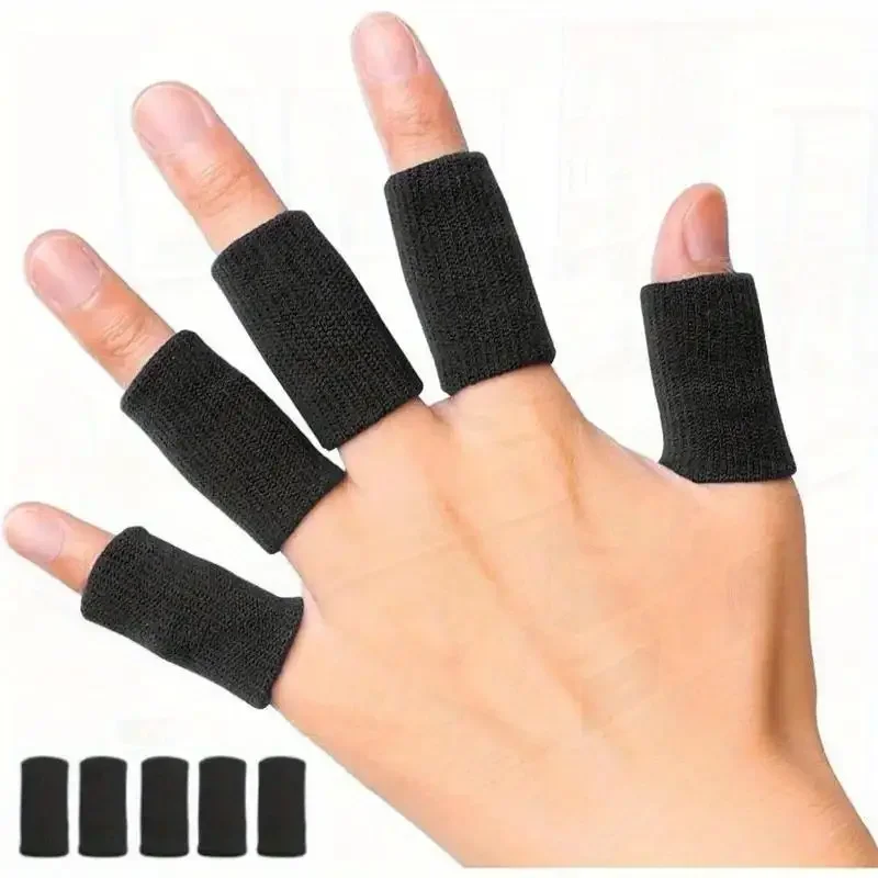 30-piece Thumb Support Elastic Protective Frame for Relieving Calluses, Pain and Arthritis, Sports Finger Cots (black)