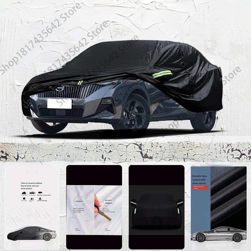 

For Trumpchi GS3 Anti-UV Sun Shade Rain Snow Resistant Black Cover Dustproof Car umbrella Full Car Cover Outdoor Protection