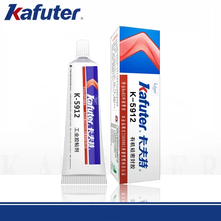 Kafuter K-5912 Waterproof Soft RTV Silicone Rubber Sealant Room Temperature Vulcanized Sealing Adhesive