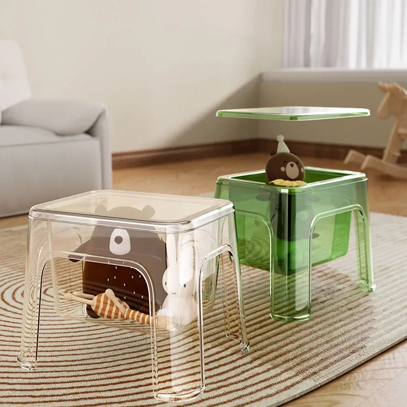 

Livingroom Furniture Thickened Plastic Stool Muebles Multifuncionales With Storage Tabouret Children's Chair Adults Ottoman