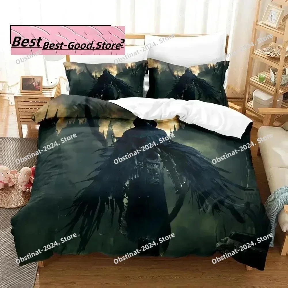3D Game Lady Maria Bloodborne Bedding Set Printed single Comforter Quilt Duvet Cover Pillow Case 3 Pieces Sets Kids Adult Size
