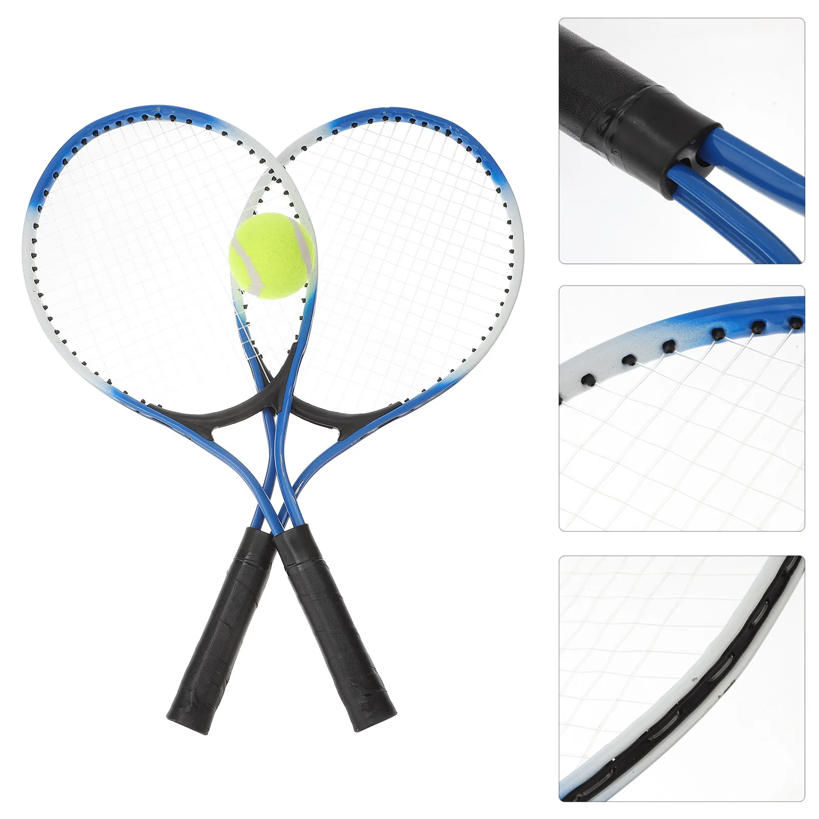 

1Set Youth Tennis Racket Mini Lightweight Alloy Body Nylon Strings Builds Stroke Mechanics Ideal for Toddlers Kids Teens
