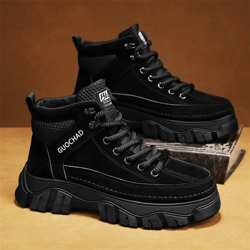 

Mens Shoes Casual Winter Boots Leather Cowboy Chelsea Tactical Combat Outdoor Hiking Ankle Sneakers Designer Luxury Tennis