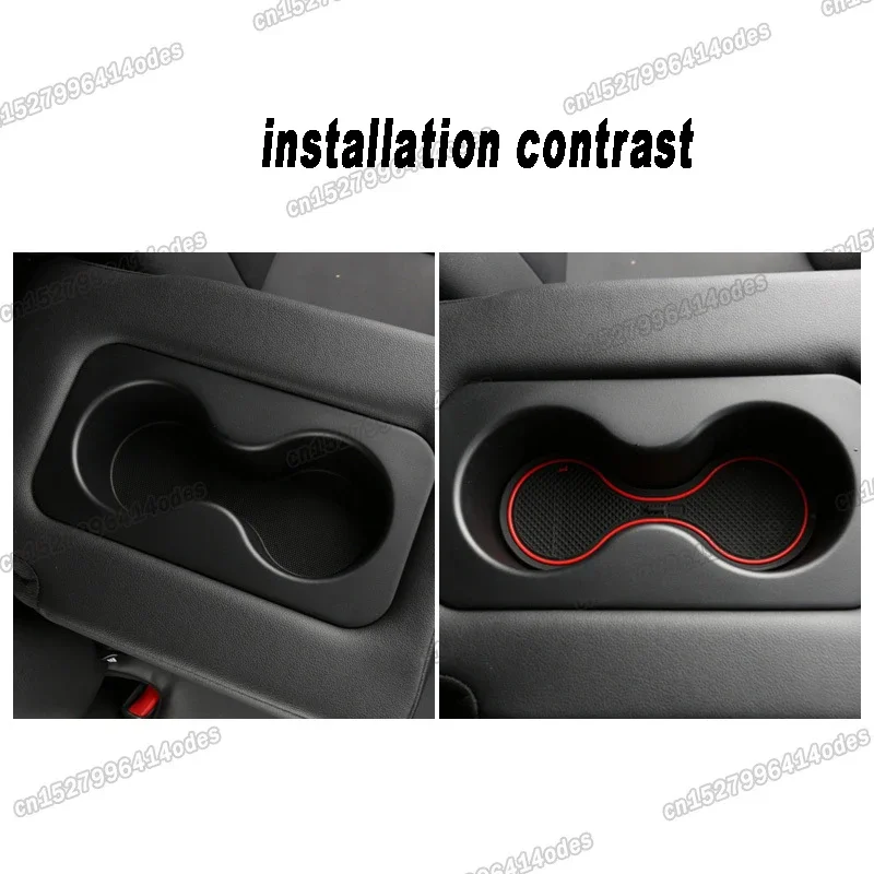 Car Door Cup Drink Holder Slot Mat Carpet Pad for Ford Territory 2019 2020 2021 2022 2023 2024 S Interior Accessories S Armrest