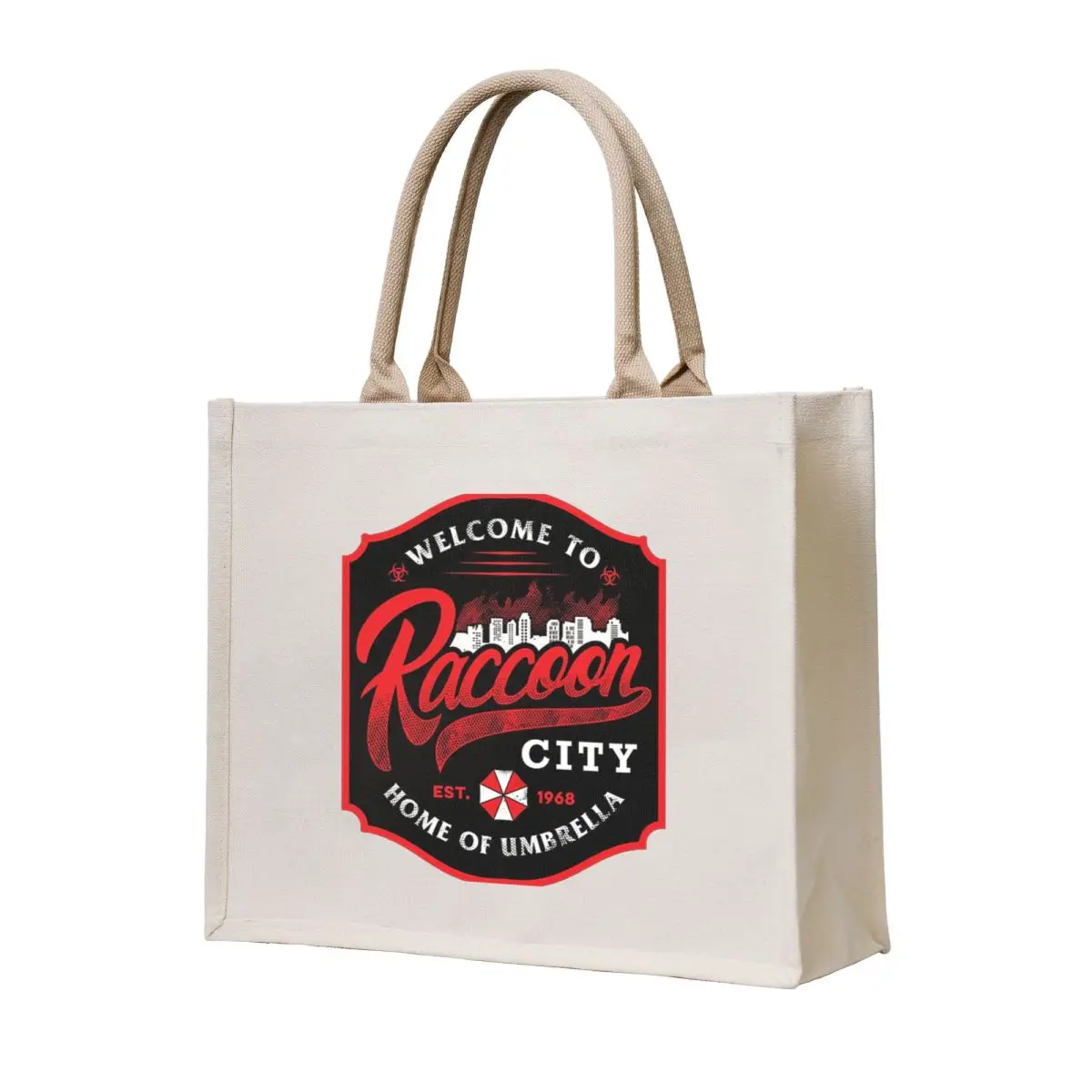 

Welcome to Raccoon City Tote Bag canvas tote bags shopper bags shopping trolley bag