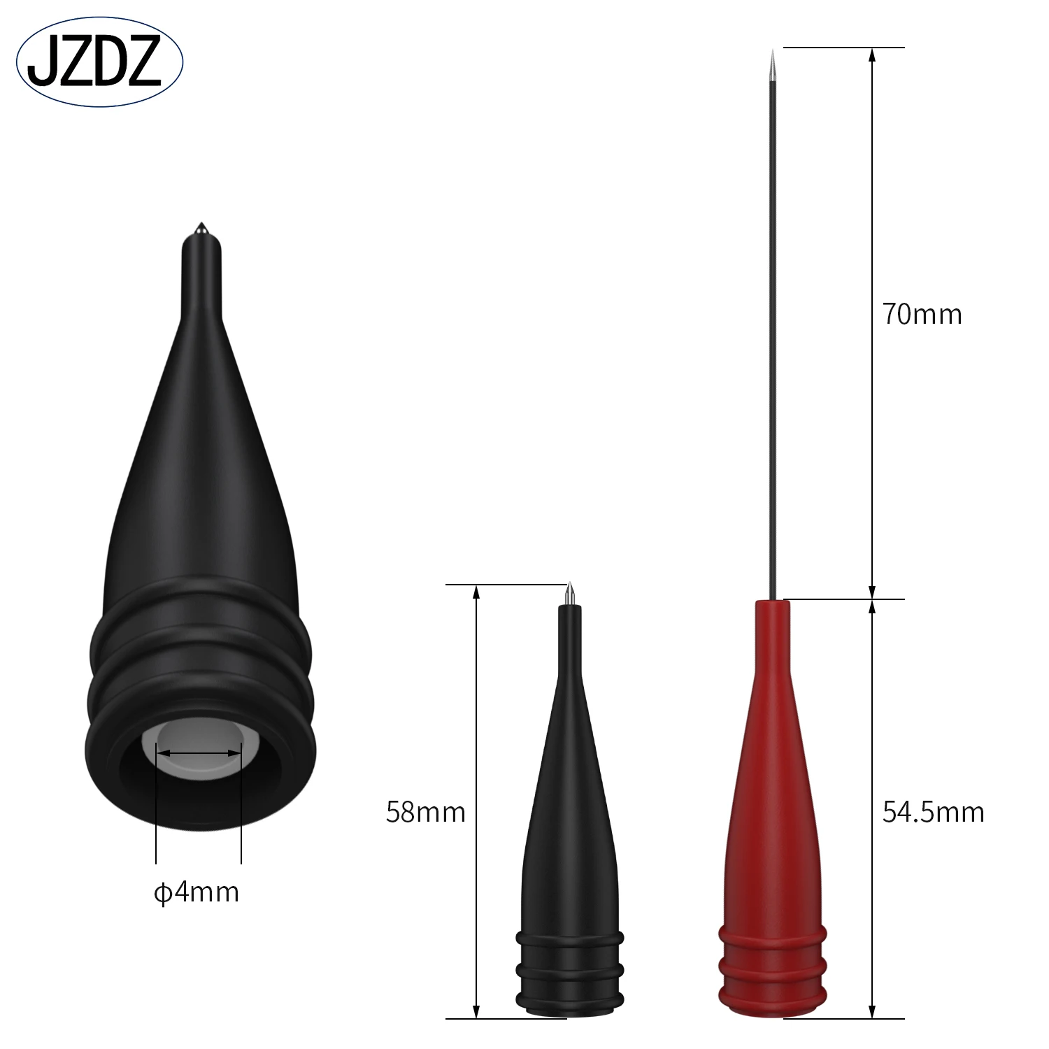JZDZ Multimeter Test Leads Kit Digital Electrical Test Probes Set with Alligator Clips Puncture Wire-Piercing Test Clip JT0090