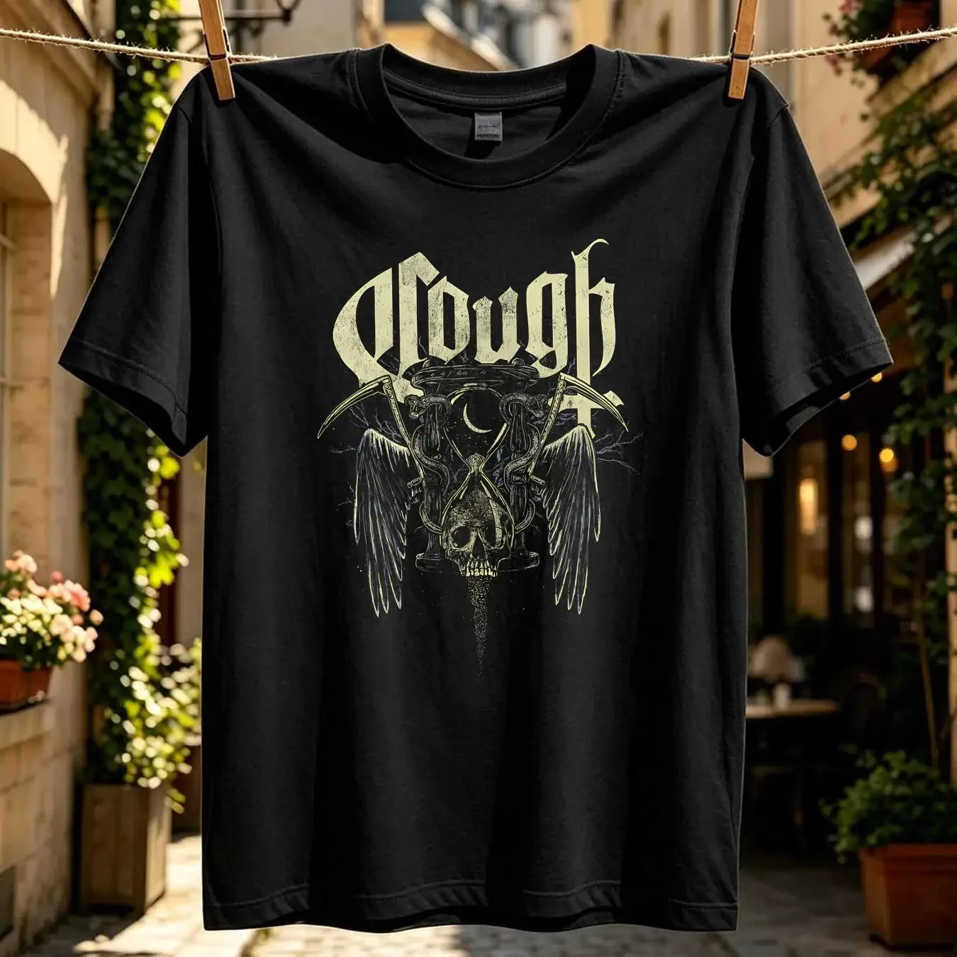 washed T Shirt cough wounding hours vintage Washed Breathable graphic fashion Unisex Comfortable designer clothes Soft homme