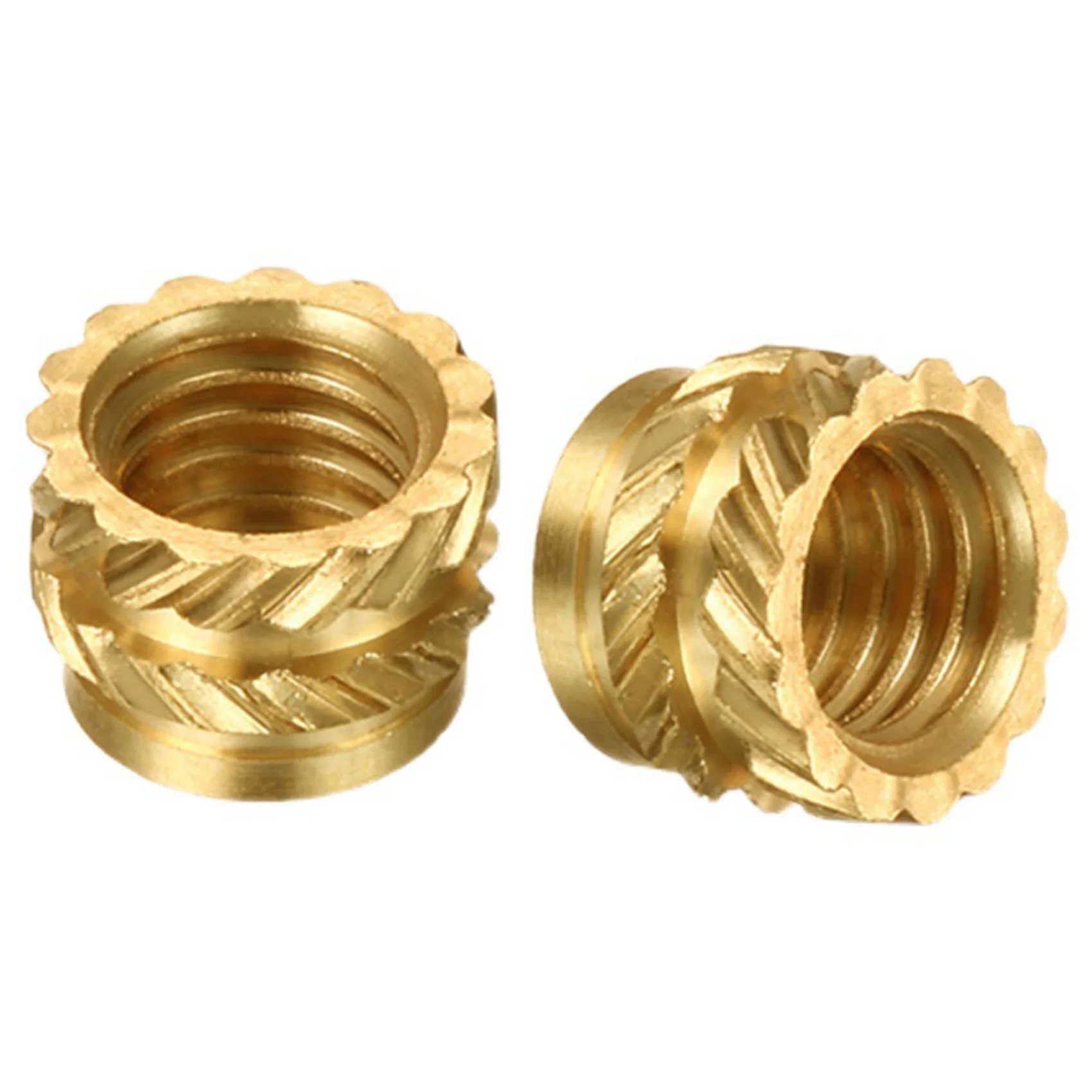 50Pcs 3D Printing Model Insert Nut, Knurled Brass Nut, Injection Molding Insert Nut for 3D Printer Voron 2.4 Etc (M3)