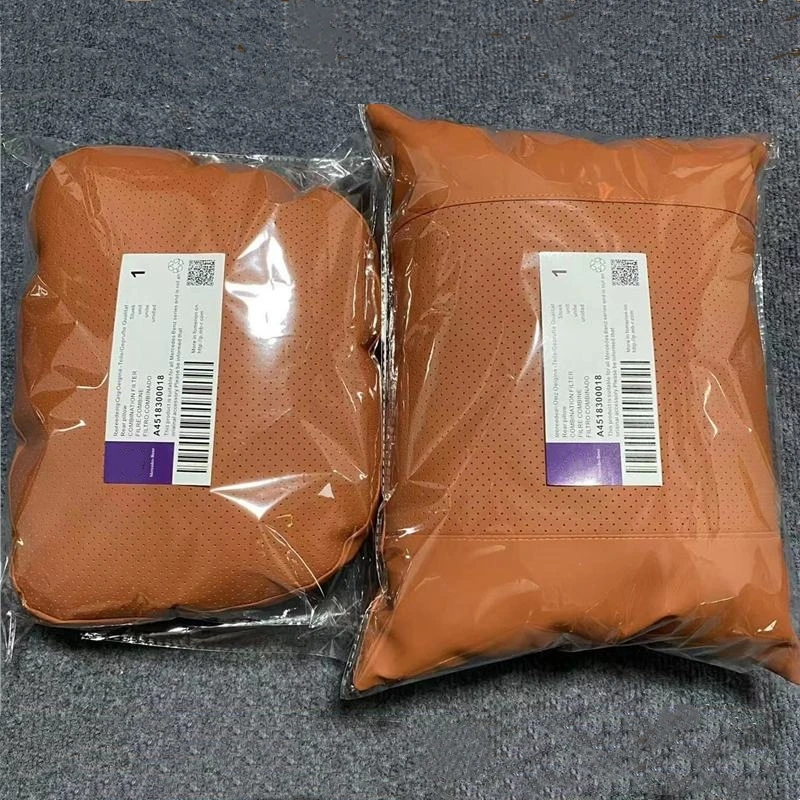 Oreiller appui-tête Napa de luxe et oreiller de soutien lombaire, Design Ultra doux et respirant, Support du cou pour toutes les voitures, 2 pièces/ensemble