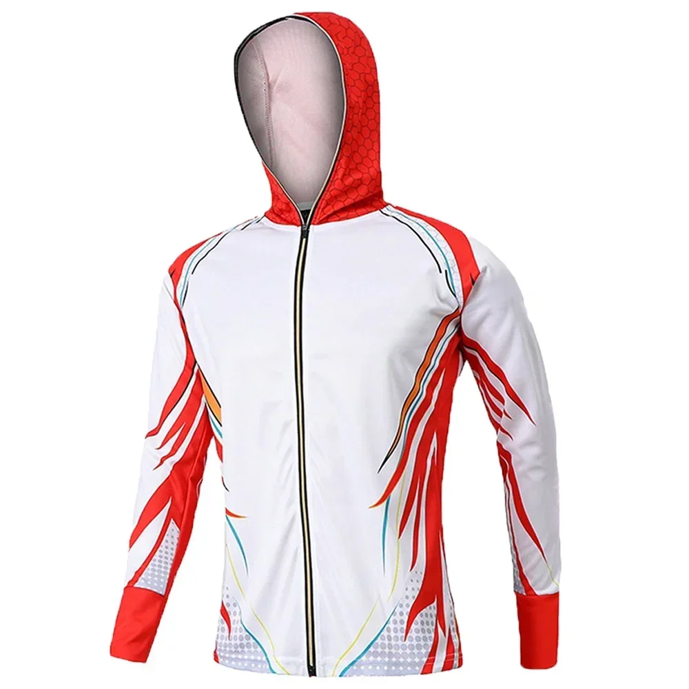 Spring Summer Autumn Men's High-Quality Fishing Clothing Anti-UV Comfortable Printing Hoodie Sweatshirt Jerseys