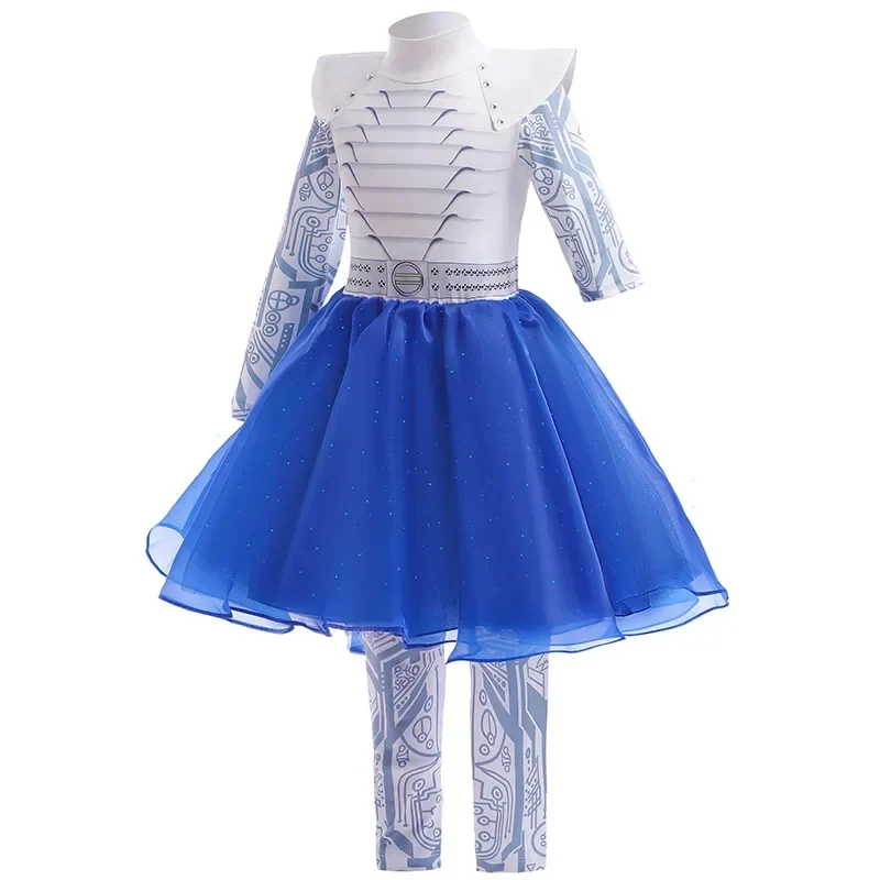 

Zombies 3 Addison alien Kids Clothes Girls Cheerleader Dress Cosplay Costume Child Fantasia Halloween Birthday Party Fancy gf;.9