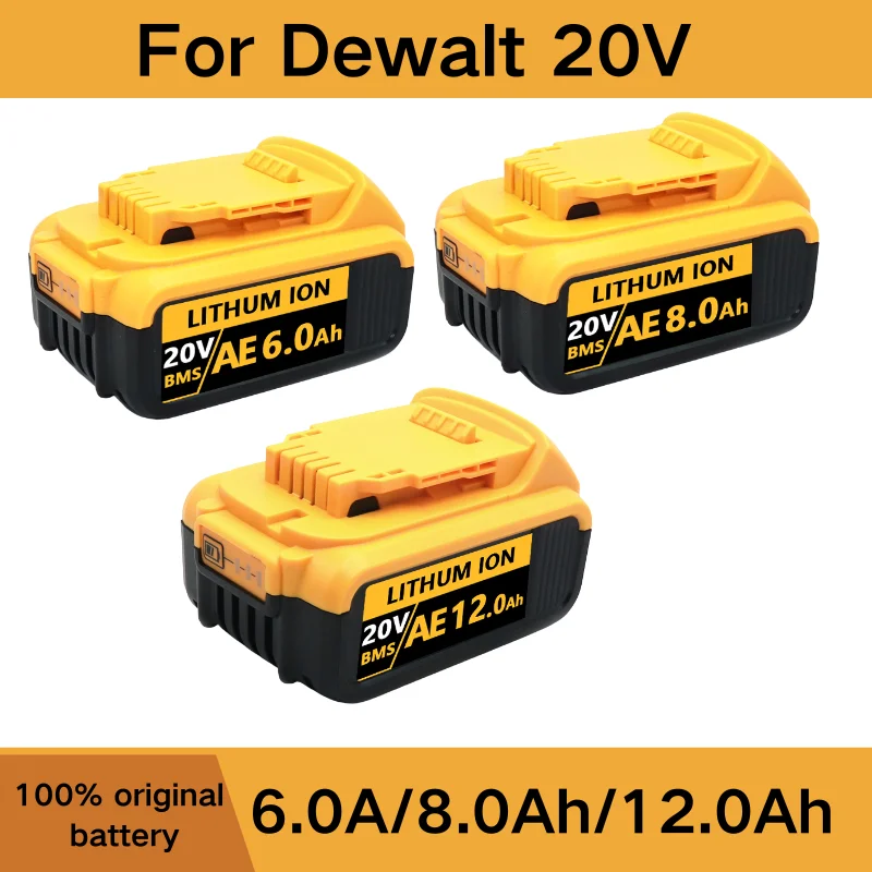 

DCB200 20 В 12,0 Ач сменный литиевый аккумулятор для Dewalt 18 В DCB184 DCB200 DCB182 DCB180 DCB181 DCB182 DCB201 DCB206