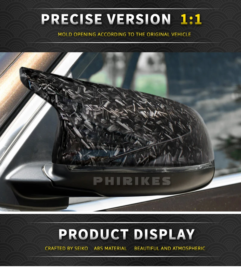 Für BMW F15 X5 F16 X6 F25 X3 F26 X4 2014 2015 2016 2017 2018 Teile Styling Auto Seitentür Rückspiegelabdeckung M-Stil – Detail 4