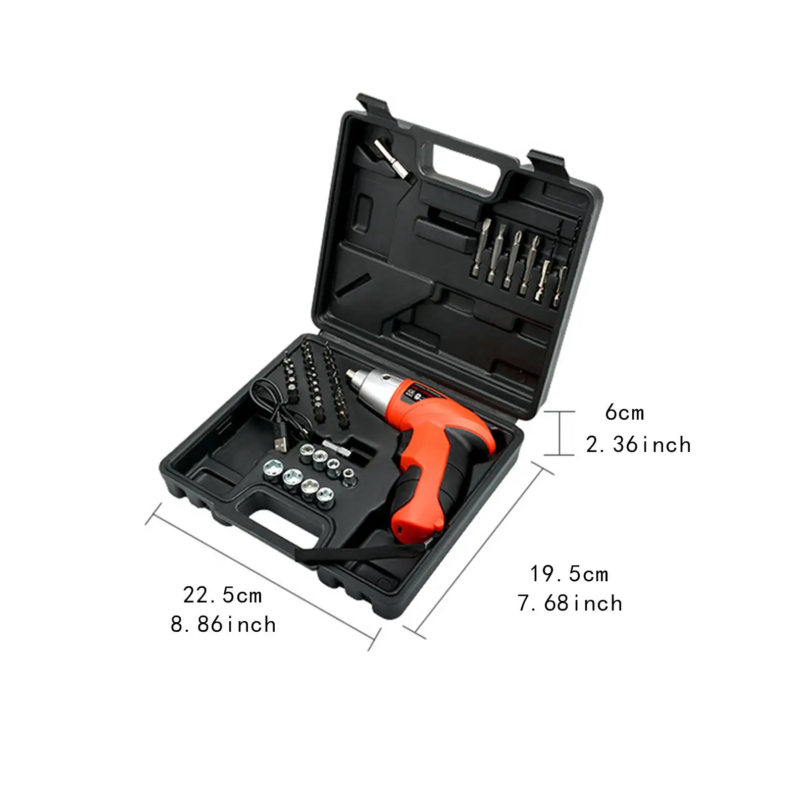 Portable Screwdriver Set 3.6V with LED Worklight Rechargeable Professional Screwdriver Tool Set Cordless Electric Screwdriver