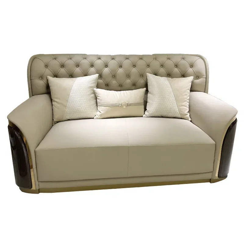 Italian light luxury high backrest sofa