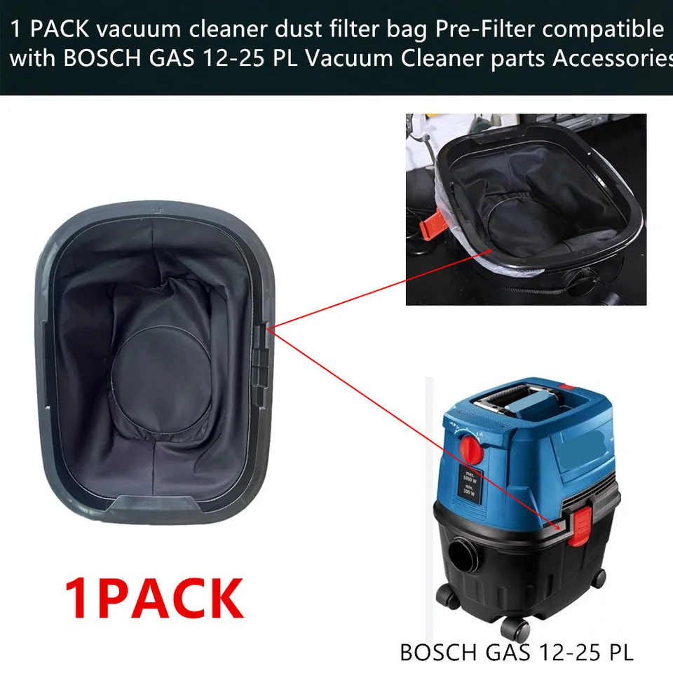ZYNCUE Sacs Filtre Poussière Pour Bosch Gas 15 PS - Lot De 2 Sacs Étanches Grande Capacité