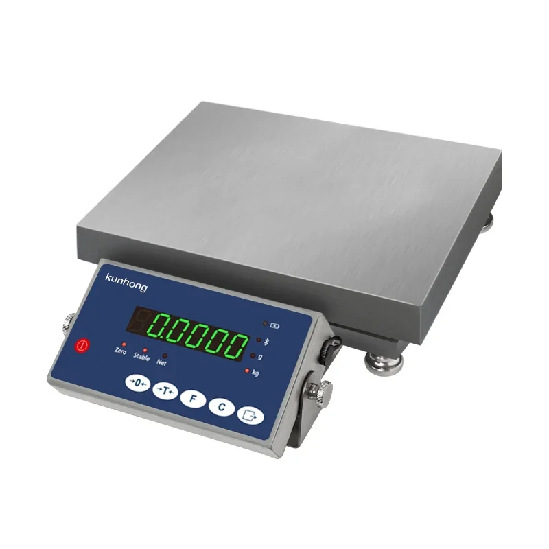 

HTW-B1-H High Precision Digital Platform Scale Stainless Steel LED Indicator 10-35KG Table Weighing Scale
