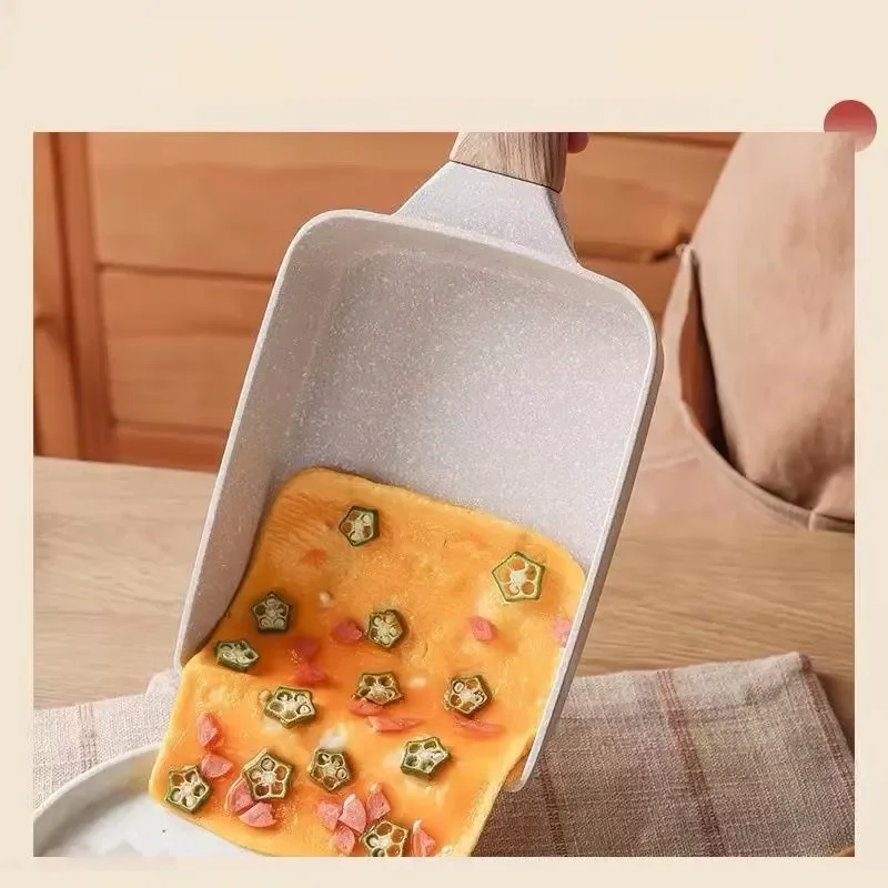 Japanese Maifanshi Rectangular Frying Pan Non Stick Multi Purpose Skillet for Omelets Steaks Breakfast High Quality Wholesale
