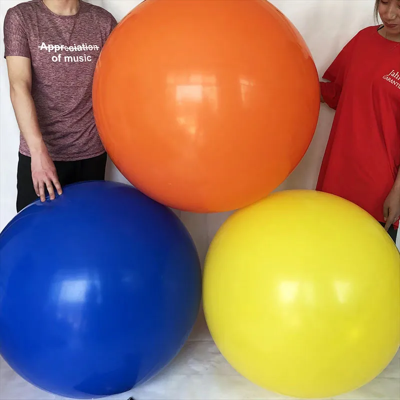 

36 inch Helium Balloon Thickened Latex Colorful Big Circular Nightclub Floor Explosive Ball Wedding Birthday Party Decoration