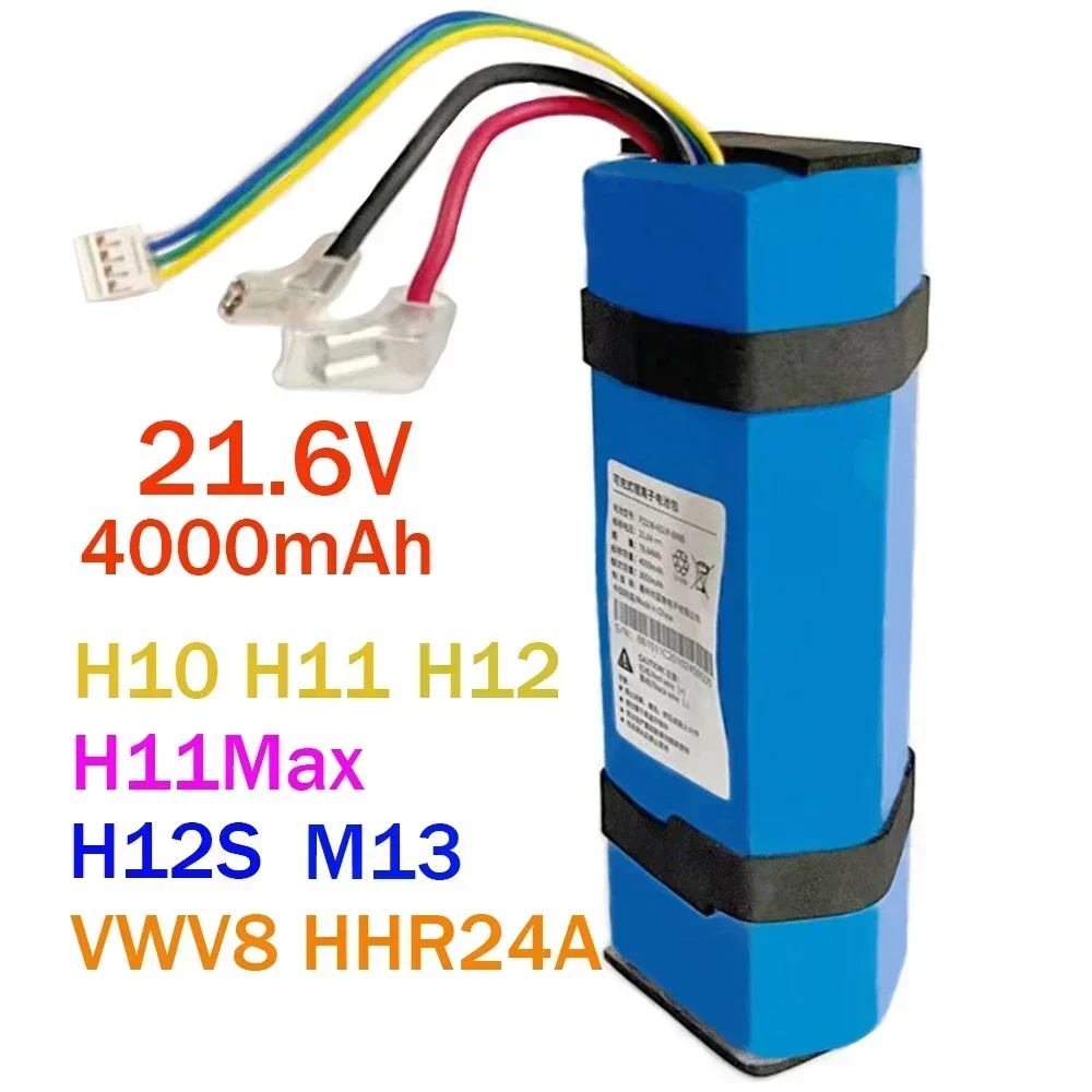 

21.6V 100% Original 4000mAh for Dream H10 H11 H12 H11MAX M13 H12S VWV8 HHR24A Floor Scrubber Rechargeable Battery