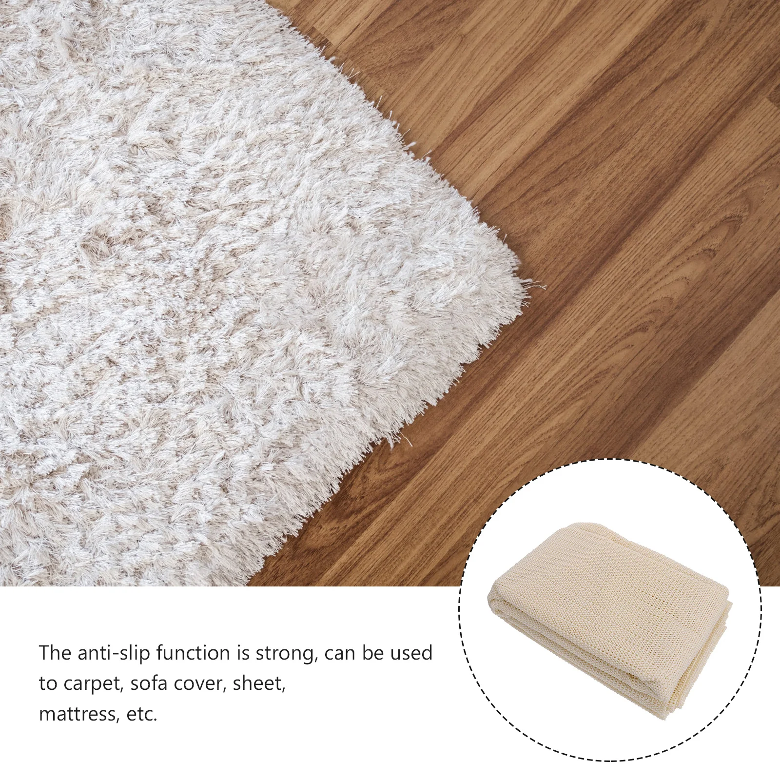 

1Pcs Sheet Non-Slip Mat Hollow Design DIY Cut Sofa Carpet Cushion Practical Anti-Slip Pad Sofa Cushion