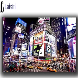 Diy Diamond Painting New York City building Night View Embroidery Cross Stitch Full Square Mosaic Rhinestone Picture By Numbers