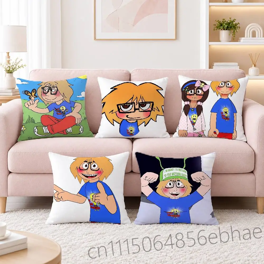 FOR Fact Attack Adventures Facty Throw Pillow Cover 2D Double-Sided Print Soft Cushion Case for Home Sofa Bedroom Car