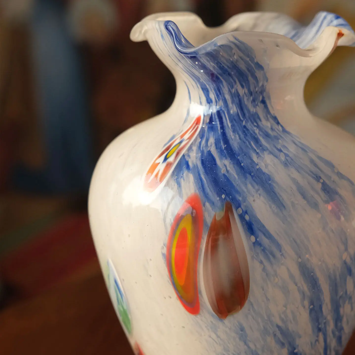 Hand blown vase western