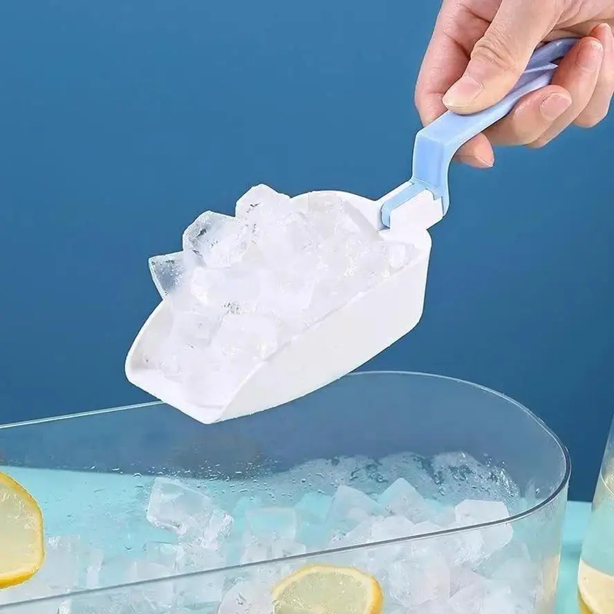 Foldable Ice Shovel Long Handle Refrigerator Scoop Cat Food Flour Shovel Multi Function Kitchen Storage Tool Household Supplies
