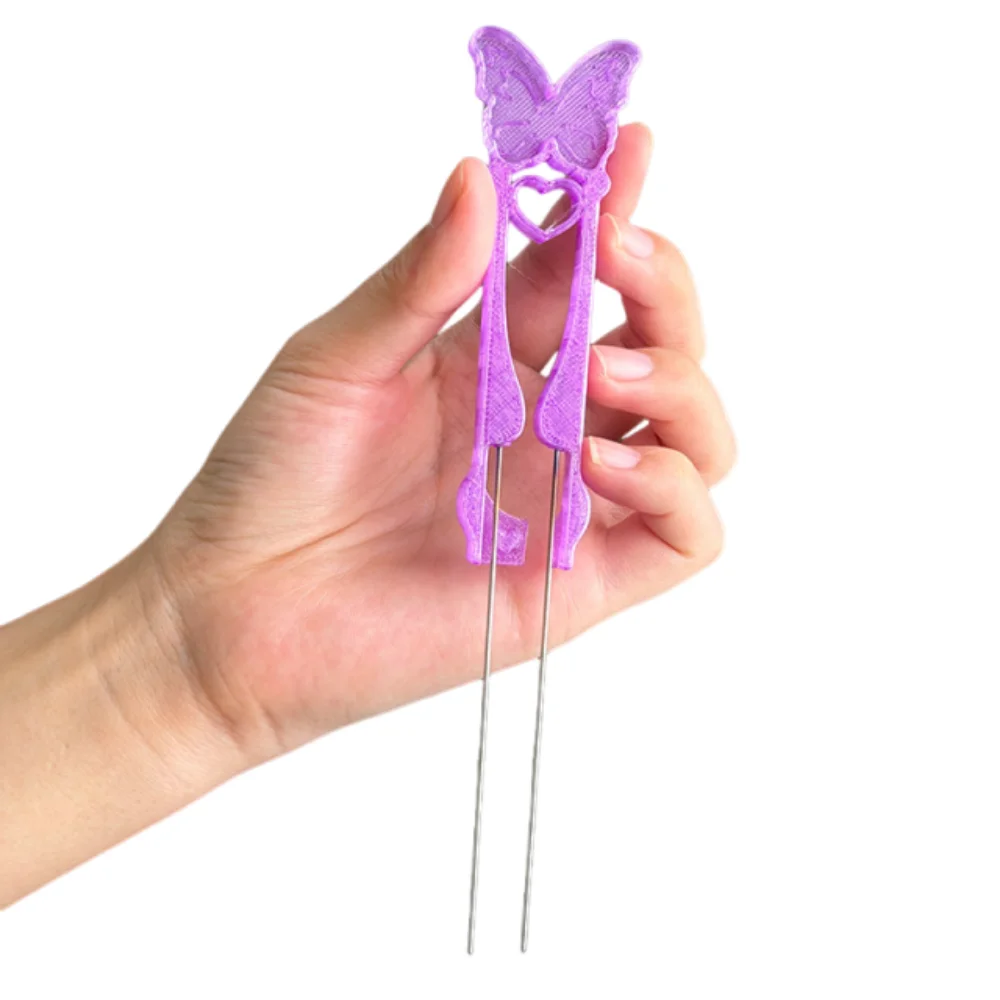 Hoogwaardige bonen Fusion Beans Pen Multifunctionele dubbele naalden Perler Bead Tweezer Handgemaakt Educatief