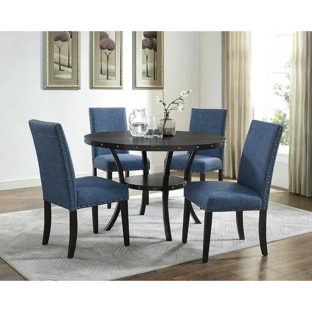 

Dining chair modern with metal legs and frame 48 x 48 x 31 inches for living room, kitchen, dining room furniture