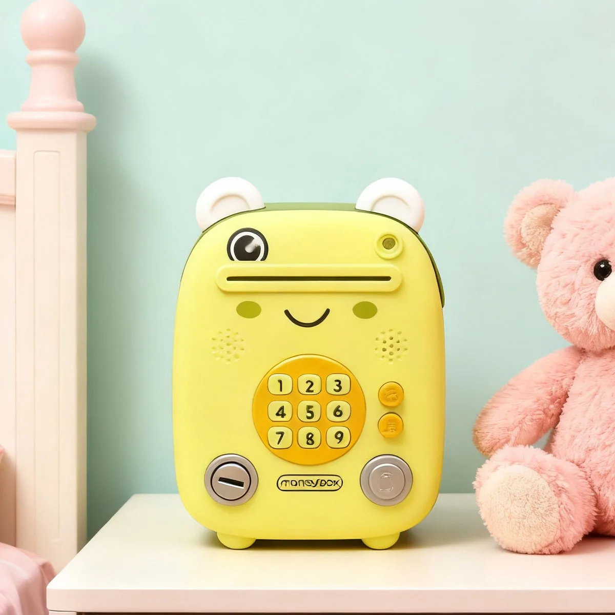 1Pc Childrens Frog Bank Money Boxes Combination Lock Coin S…