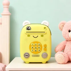 1pc Childrens Frog Bank Money Boxes Combination Lock Coin Saving Banknote Cash Frog Deposit Safe Box Storage Case Gift