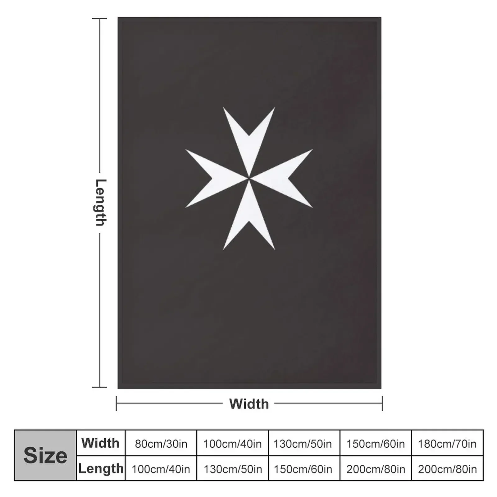 Cross of the Order of St. John. MALTA, MALTESE. Classic T-Shirt Throw Blanket Luxury Designer Hairys for babies Blankets