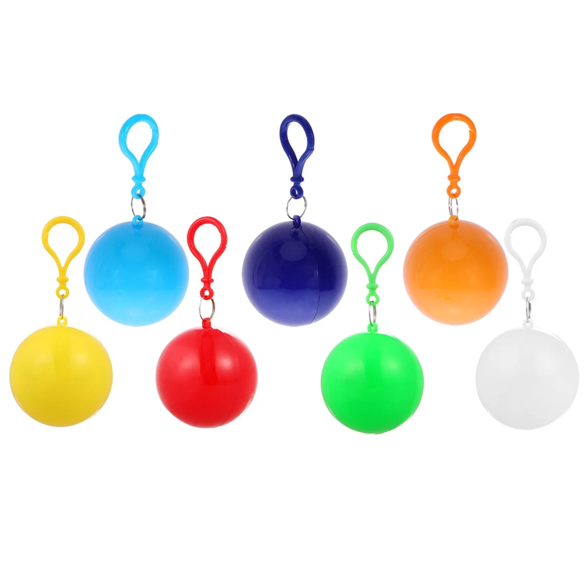 

Raincoat Ball Waterproof Portable Compact Outdoor Poncho Lightweight Foldable Keychain Carabineer Hook Travel Gear for Kids