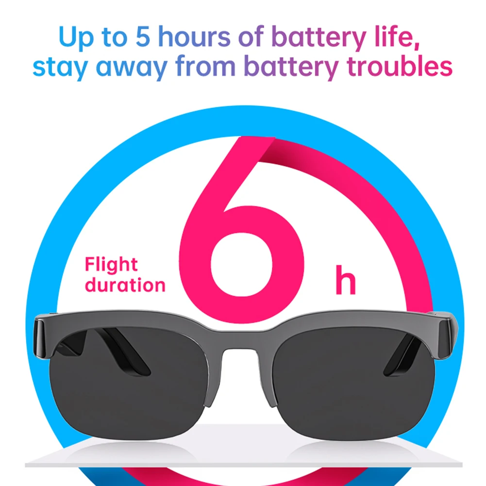 

Солнцезащитные очки BT с AI-переводчиком и функцией воспроизведения музыки без помощи рук