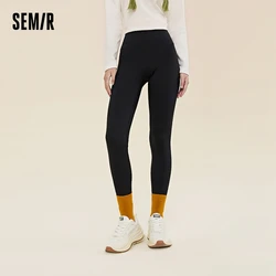 Semir Pants Bottoming Women Letter Printing Riding Pants Yoga Pants Sports High Elastic Shark Pants Outside Trousers