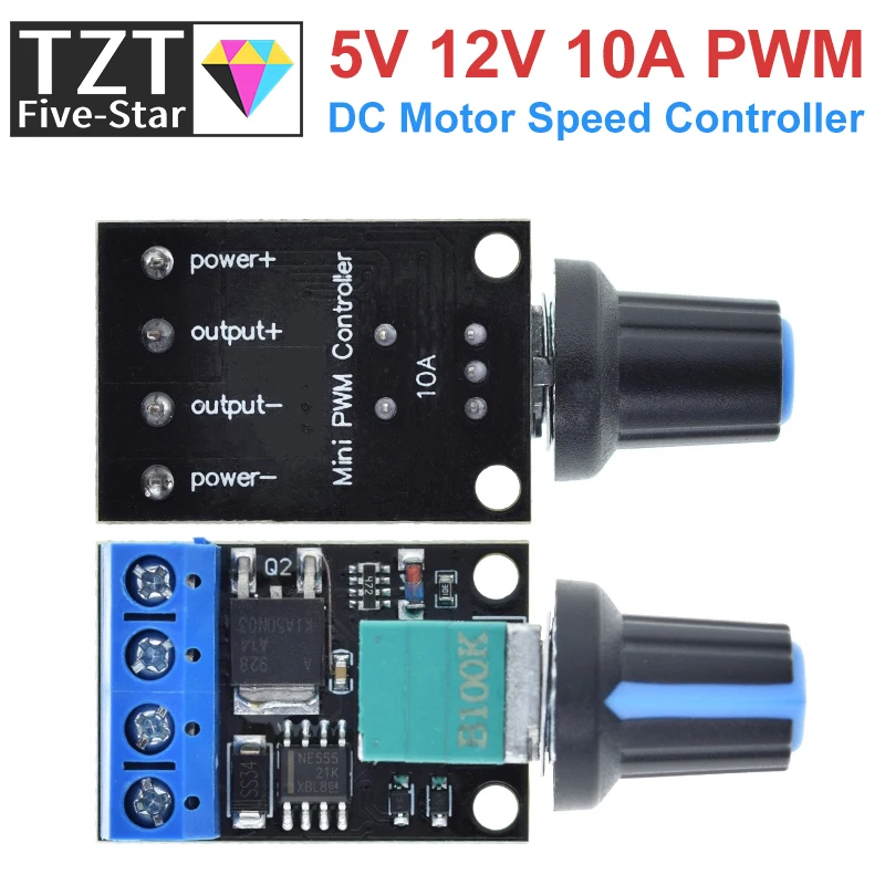 5V 12V 10A Voltage Regulator PWM DC Motor Speed Controller Governor Stepless Speed Regulator LED Dimmer Power Controller