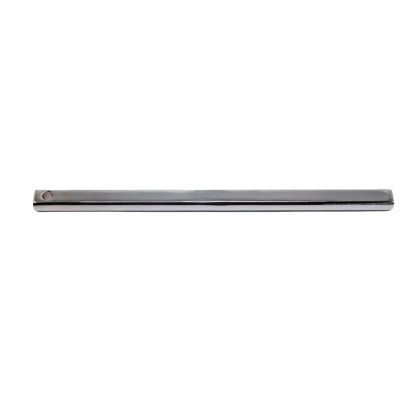 A09E-12 Inch Polished Steel Steering Shaft 3/4 Inch DD Double D Street Rod U-Joint Link 12 Inch Steering Rod Shaft