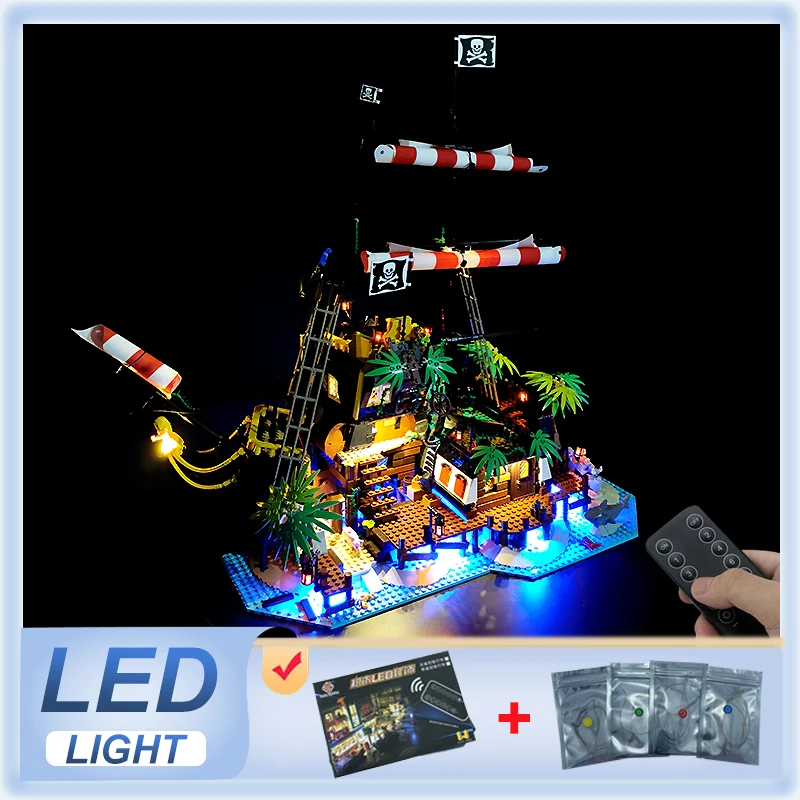 

DIY RC LED Light Kit For LEGO 21322 Pirates of Barracuda Bay (Only LED Light,Without Blocks Model)