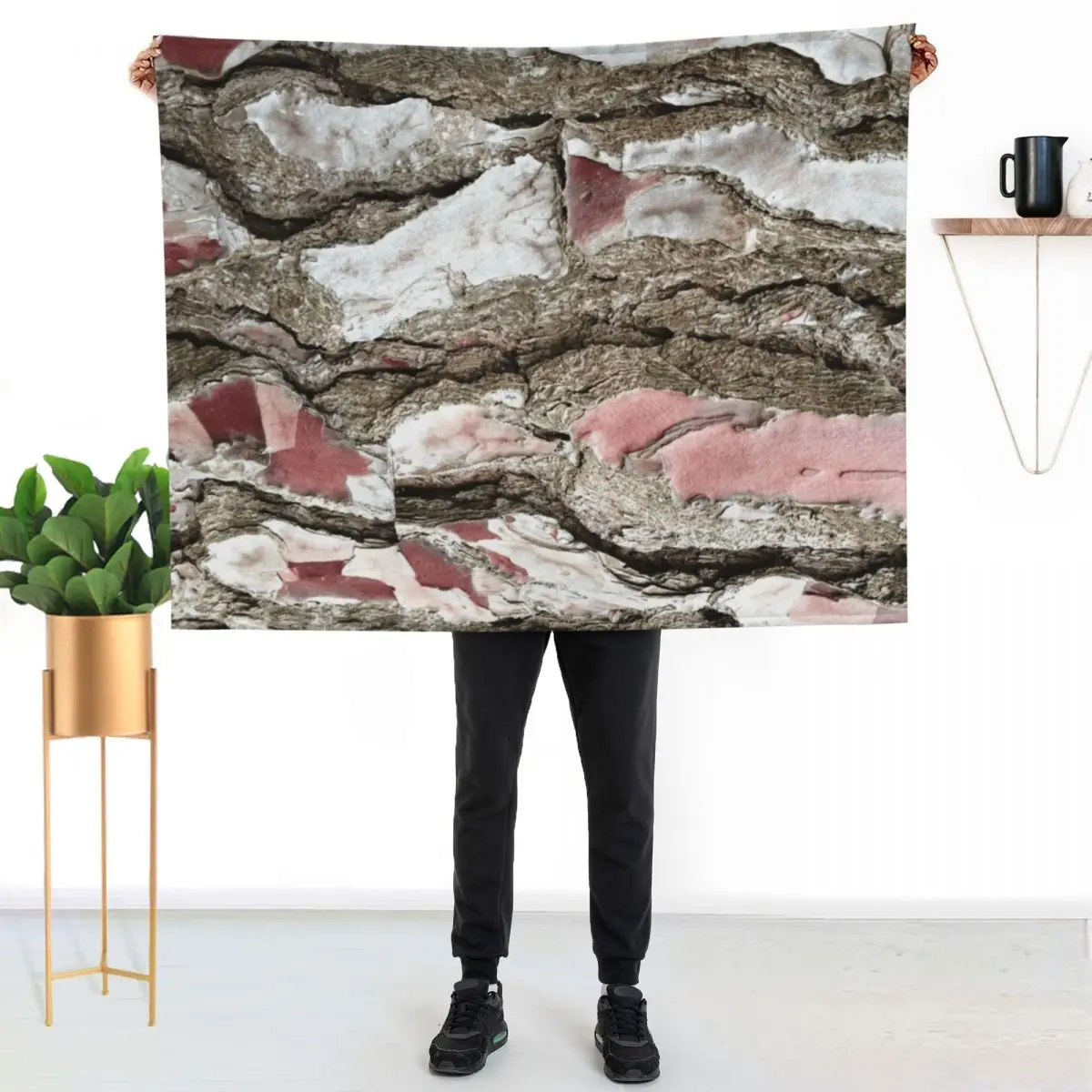 Pine Bark in Brittany Throw Blanket Sofa Quilt Furrys Hairy Luxury Thicken Warm Bed linens Blankets