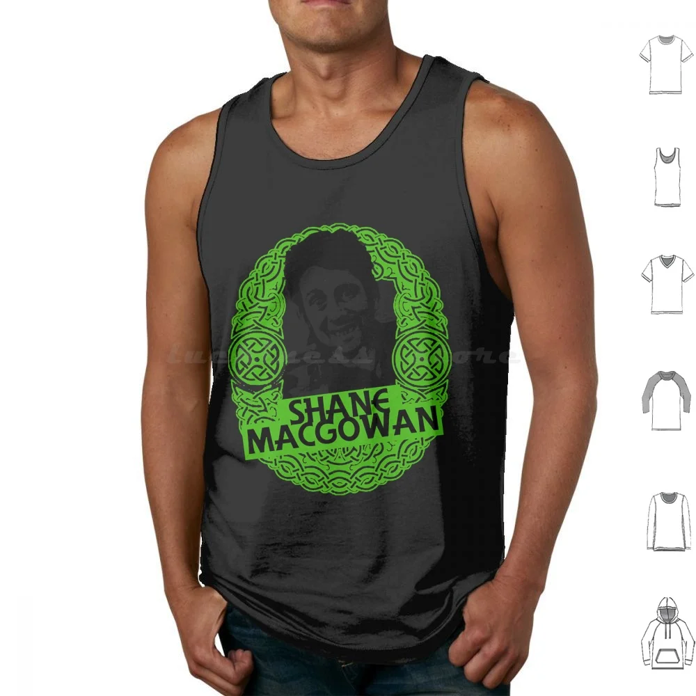 Shane Macgowan T-Shirt Tank Tops Vest Sleeveless Dublin Dubliners Ireland Irish Pogues Punk Day Fairytale Of New York Shane