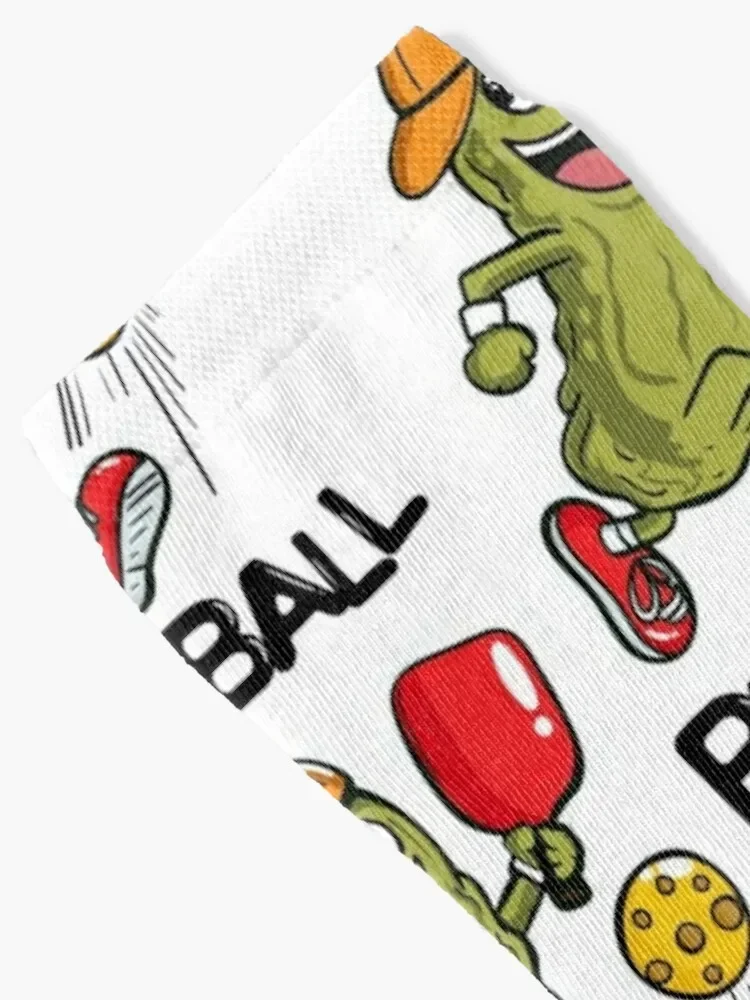 Funny Pickle Playing Pickleball Socks Sports valentine gift ideas funny sock aesthetic Socks Female Men's